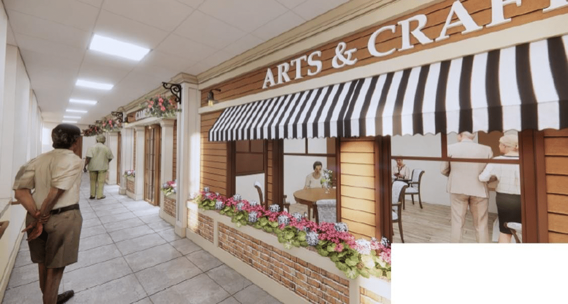 storefront walkway rendering